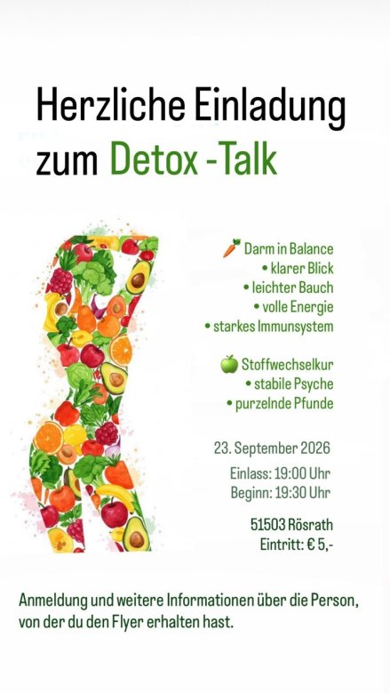 Einladung zum Detox-Talk